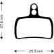 Aztec Organic Disc Brake Pads for Hope Mono Mini Aztec Organic Disc Brake Pads for Hope Mono Mini