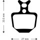 Aztec Organic Disc Brake Pads for Formula Oro Aztec Organic Disc Brake Pads for Formula Oro