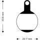 Aztec Organic Disc Brake Pads for Tektro IOX Aztec Organic Disc Brake Pads for Tektro IOX