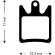Aztec Organic Disc Brake Pads for Hope Moto V2 Aztec Organic Disc Brake Pads for Hope Moto V2