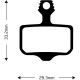 Aztec Organic Disc Brake Pads for Avid Elixir / DB / Sram XX / XO Aztec Organic Disc Brake Pads for Avid Elixir / DB / Sram XX / XO