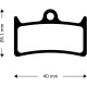 Aztec Organic Disc Brake Pads for Hope V4 Aztec Organic Disc Brake Pads for Hope V4