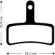 Aztec Organic Disc Brake Pads for Tektro Dorado Aztec Organic Disc Brake Pads for Tektro Dorado
