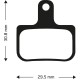 Aztec Organic Disc Brake Pads for Sram DB1 / DB3 / DB5 Aztec Organic Disc Brake Pads for Sram DB1 / DB3 / DB5