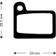 Aztec Sintered Disc Brake Pads for Shimano Deore M555 / Nexave C900 / C901