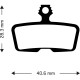 Aztec Organic Disc Brake Pads for Avid Code 2011+ / Code R / Code RSC Aztec Organic Disc Brake Pads for Avid Code 2011+ / Code R / Code RSC