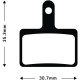 Aztec HexVent disc brake pads for Shimano Deore M515 / M525 / M575 / Tektro Models