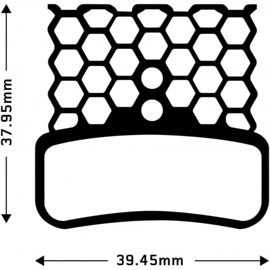 Aztec HexVent disc brake pads for Shimano Saint M810 / M820 / Zee M640 / XTR-M9120 Aztec HexVent disc brake pads for Shimano Saint M810 / M820 / Zee M640 / XTR-M9120
