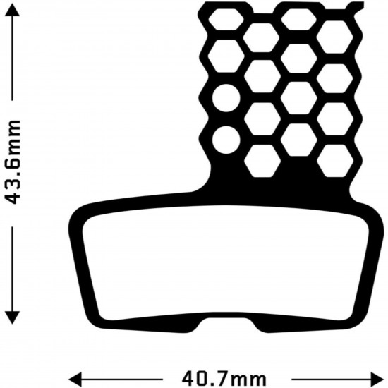 Aztec HexVent disc brake pads Avid Code 2011+/ Guide RE / Code R / Code RSC / Sram DB8
