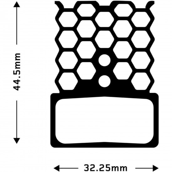 Aztec HexVent disc brake pads for Shimano XTR M985 / XT M785 / SLX M675 Aztec HexVent disc brake pads for Shimano XTR M985 / XT M785 / SLX M675