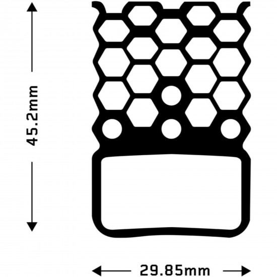 Aztec HexVent disc brake pads for Sram HDR Red 22 / Force 22 / Rival 22