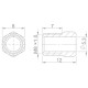 Aztec Threaded Shroud M8 x 1 Formula 8 pieces