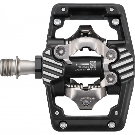 Shimano PD-M8220 Deore XT SPD trail wide platform pedals, with CL-MT001 cleats Shimano PD-M8220 Deore XT SPD trail wide platform pedals, with CL-MT001 cleats