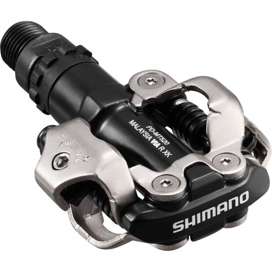Shimano PD-MT520 SPD pedal, with SM-SH51 cleats, black Shimano PD-MT520 SPD pedal, with SM-SH51 cleats, black