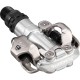 Shimano PD-MT520 SPD pedal, with SM-SH51 cleats, silver Shimano PD-MT520 SPD pedal, with SM-SH51 cleats, silver