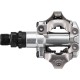 Shimano PD-MT520 SPD pedal, with SM-SH51 cleats, silver Shimano PD-MT520 SPD pedal, with SM-SH51 cleats, silver