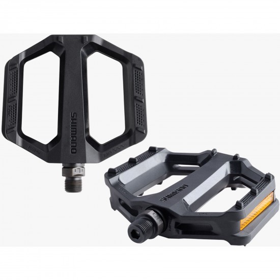 Shimano PD-EF102 flat pedals, resin, black Shimano PD-EF102 flat pedals, resin, black