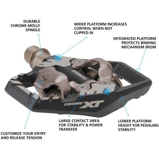 Shimano PD-M8120 Deore XT trail wide SPD pedal Shimano PD-M8120 Deore XT trail wide SPD pedal