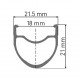 DT Swiss R 460 Sleeve-joined 24 hole Presta-drilled black DT Swiss R 460 Sleeve-joined 24 hole Presta-drilled black