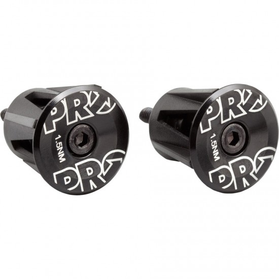 PRO Handlebar End Plugs, Alloy, Screw-In, Black