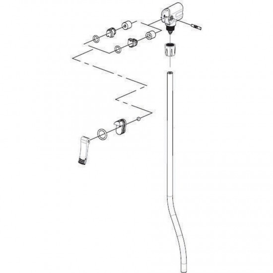 Park Tool 1088 - complete head and hose assembly for PFP-3 and PFP-6