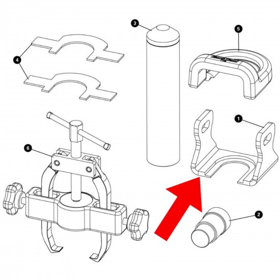 Park Tool 1197 - CBP-5 Bearing Removal Adapter