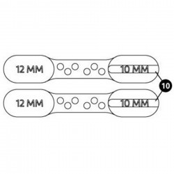 Park Tool 2581-2 10/12 mm Brake bleed block for BKM and BKD