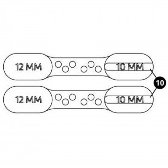 Park Tool 2581-2 10/12 mm Brake bleed block for BKM and BKD Park Tool 2581-2 10/12 mm Brake bleed block for BKM and BKD
