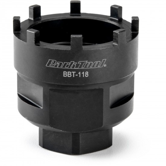 Park Tool BBT-118 - Heavy Duty Steel Bottom Bracket Tool - 8-notch cups: Shimano / ISIS Park Tool BBT-118 - Heavy Duty Steel Bottom Bracket Tool - 8-notch cups: Shimano / ISIS