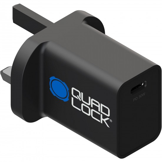 Quad Lock 30W Power Adaptor - UK Standard (Type G) Quad Lock 30W Power Adaptor - UK Standard (Type G)
