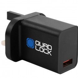 Quad Lock 18W Power Adaptor - UK Standard (Type G) Quad Lock 18W Power Adaptor - UK Standard (Type G)