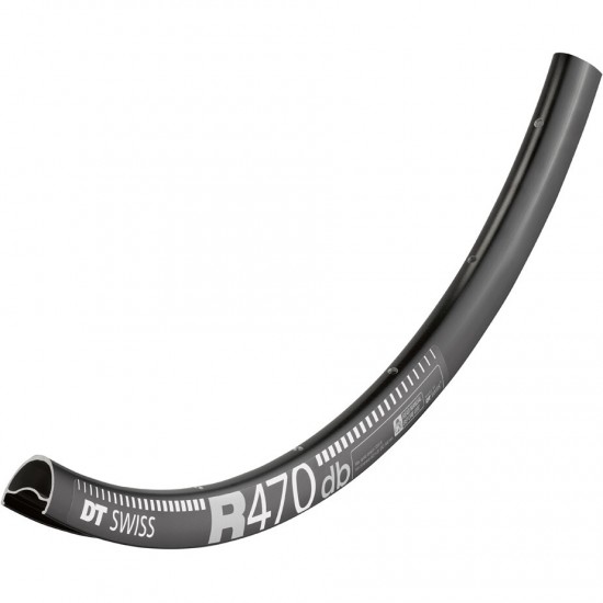 DT Swiss R 470 DB 24 hole Presta-drilled disc brake black DT Swiss R 470 DB 24 hole Presta-drilled disc brake black
