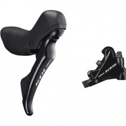 Shimano ST-R7020 105 hydraulic disc STI set, flat mount calliper, left rear, black Shimano ST-R7020 105 hydraulic disc STI set, flat mount calliper, left rear, black