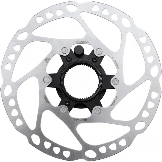 Shimano RT-EM600 Steps Center Lock disc rotor, external lockring and magnet - 160 mm