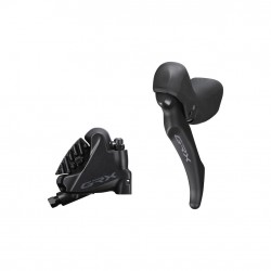 Shimano BL-RX600 GRX hydraulic disc brake lever bled with BR-RX400 calliper, left rear Shimano BL-RX600 GRX hydraulic disc brake lever bled with BR-RX400 calliper, left rear