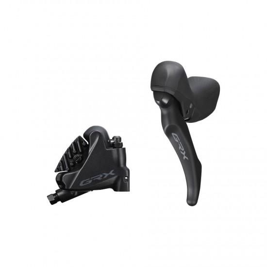 Shimano BL-RX600 GRX hydraulic disc brake lever bled with BR-RX400 calliper, left rear Shimano BL-RX600 GRX hydraulic disc brake lever bled with BR-RX400 calliper, left rear