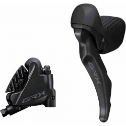 Shimano GRX ST-RX610/BR-RX410 bled hydraulic STI set, flat mount calliper, LH rear Shimano GRX ST-RX610/BR-RX410 bled hydraulic STI set, flat mount calliper, LH rear