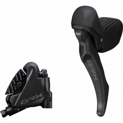 Shimano BL-RX610 GRX hydraulic disc brake lever bled with BR-RX410 calliper, left rear Shimano BL-RX610 GRX hydraulic disc brake lever bled with BR-RX410 calliper, left rear