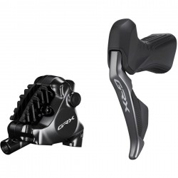 Shimano ST-RX815 GRX Di2 2-speed STI bled with BR-RX820 calliper, left rear
