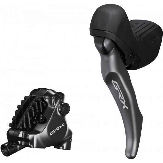 Shimano BL-RX820 GRX hydraulic disc brake lever bled with BR-RX820 calliper, left rear Shimano BL-RX820 GRX hydraulic disc brake lever bled with BR-RX820 calliper, left rear