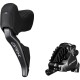 Shimano ST-RX825 GRX Di2 2-speed STI bled with BR-RX820 calliper, left rear