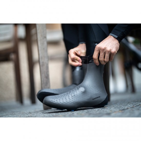 Shimano Men's S-PHYRE Insulated Shoe Cover, Black, Size S (37-40)