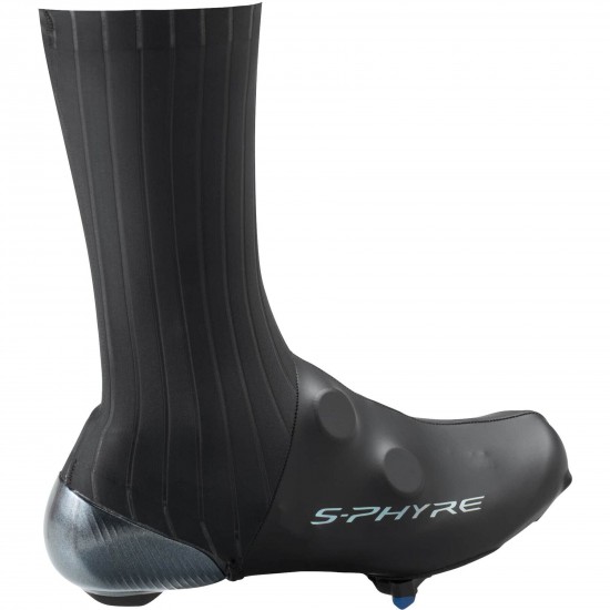 Shimano Men's, S-PHYRE Flash Shoe Cover, Black, Size S (37-39)