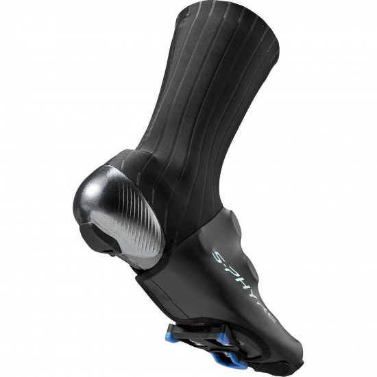 Shimano Men's, S-PHYRE Flash Shoe Cover, Black, Size S (37-39)
