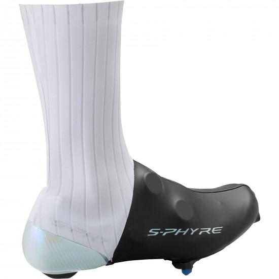 Shimano Men's, S-PHYRE Flash Shoe Cover, Black, Size S (37-39)
