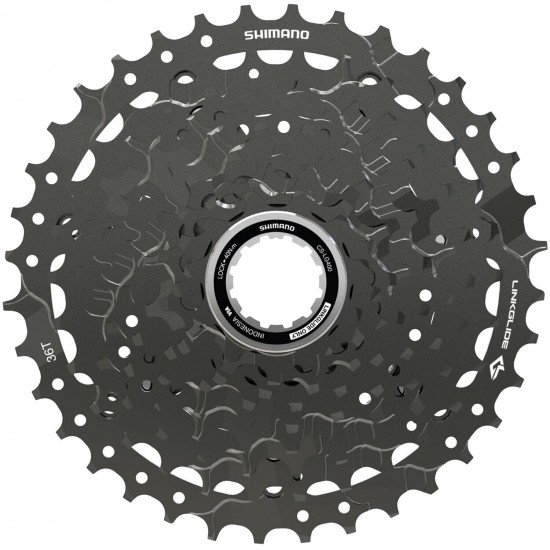 Shimano CS-LG400-9 CUES Link Glide cassette, 9-speed, 11 - 36T Shimano CS-LG400-9 CUES Link Glide cassette, 9-speed, 11 - 36T