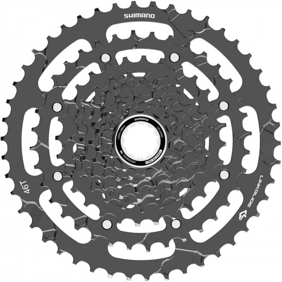 Shimano CS-LG400-9 CUES Link Glide cassette, 9-speed, 11 - 46T Shimano CS-LG400-9 CUES Link Glide cassette, 9-speed, 11 - 46T