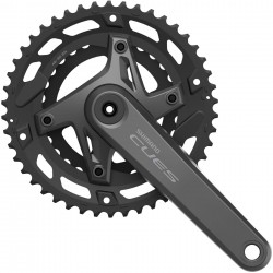 Shimano FC-U6000 CUES 2 piece design chainset, for 9/10-speed, 170 mm, 46/30T Shimano FC-U6000 CUES 2 piece design chainset, for 9/10-speed, 170 mm, 46/30T