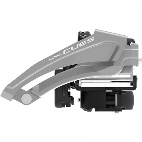 Shimano FD-U4010-L CUES double front derailleur 9-speed, low clamp, top swing Shimano FD-U4010-L CUES double front derailleur 9-speed, low clamp, top swing