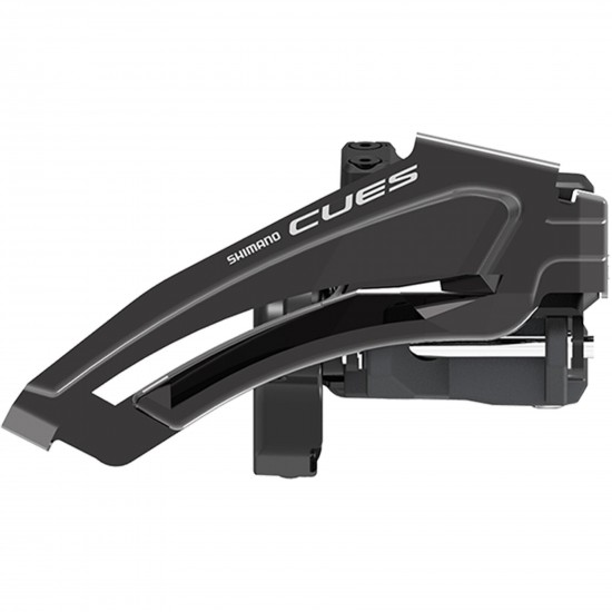 Shimano FD-U8010-L CUES double front derailleur 10/11-speed, low clamp, top swing Shimano FD-U8010-L CUES double front derailleur 10/11-speed, low clamp, top swing